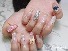ネイル ファンシーファング(nail_fancy_fang)/長さだし10本＋3Dネイル