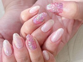ぷっくりクリアアートネイル
