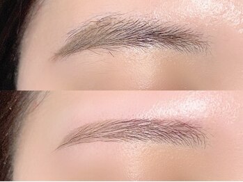 ブルームバイスリー(Bloom by THLEE)の写真/【間引きで叶える“抜け感眉”】間引き×デザインで骨格にフィットする似合わせ眉をご提案！メイクも楽に♪