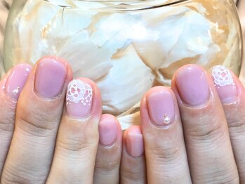 ネイルズ ララ(nails Lala)/レース定額デザイン。
