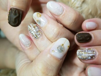 シュガーネイル(sugar nail)/冬ネイル