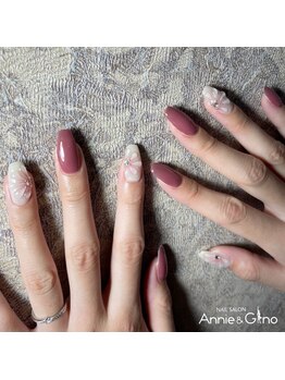 キュアバイアニーアンドジーノ(Qa by Annie&Gino)/《ぷっくりお花ネイル》