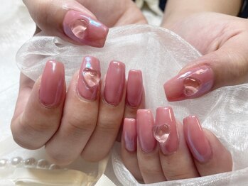 フィオレネイル(fiore nail)/ハートオーロラネイル