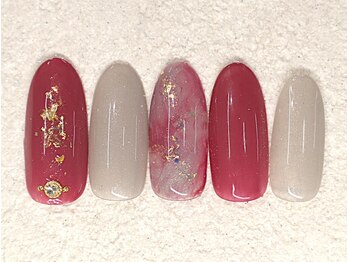 リノ ネイル(Rino nail)/11月新作ボジョレ-ヌ-ボ- 711n1