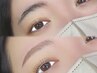 次世代まつげパーマ+眉毛WAX (メイク&間引き込)¥10000