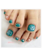 サロン ド プラチナ(Salon de Platinum)/たらしこみフラワーネイル