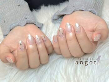 アンガット(angot.)/キラキラリボンネイル