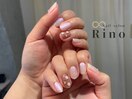 パールビジュー×フラワー×白