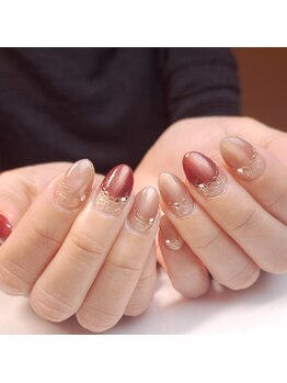 ピオニーネイル(peony nail)/ローズレース