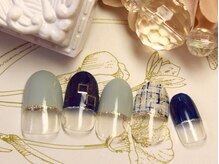 ネイルアンドアイラッシュ リラ 東三国店(Rela)/シンプルデザイン¥4900(オフ込)