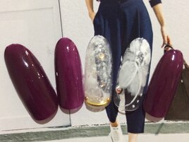 秋冬フラワーネイル