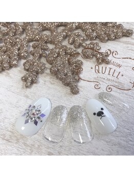 ネイルサロン クイル(QUILL)/12月ホワイト☆3