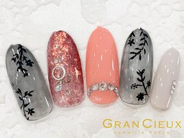 フラワー×ホロネイル