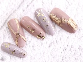 ぷっくりリボン☆ミラー仕上げ