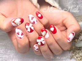 バレンタインネイル