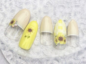 ネイルサロンフォーユー(for u)/ひまわりネイル¥7980