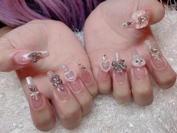 レアネイル 新宿(le'a nail)/キラキラゴテゴテネイル