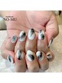 ノーム ネイル(NO-MU)&nbsp;大理石風ネイル。持ち込みデザイン大歓迎です。