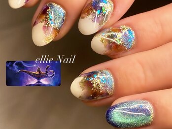 エリーネイル(ellie Nail)/アラジン/Disney nail