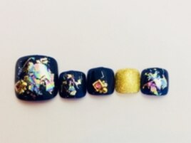 大人の遊びフットネイル