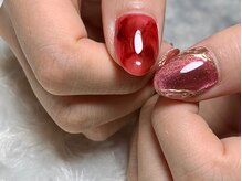 サロンドフォーエイチ(salon de 4H)/秋色シロップべっ甲ネイル