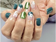 カメレオンネイル/緑ネイル