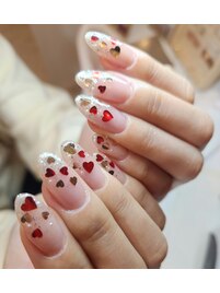 ハートホロネイル