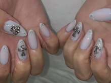 アイネイルズ 新宿店(I nails)/【Chiaki】水色チーククロム