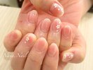 可憐に、凛と。桜ネイル1