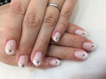 シャンネイルケアサロン(Shan Nail caresalon)/入学式　白フレンチ