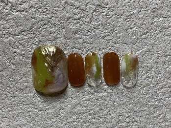カラネイル 南森町店(calla nail)/秋冬フットネイル