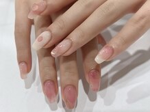 エイト アイラッシュアンドネイル 大宮店(eight)/くすみピンクニュアンスデザイン