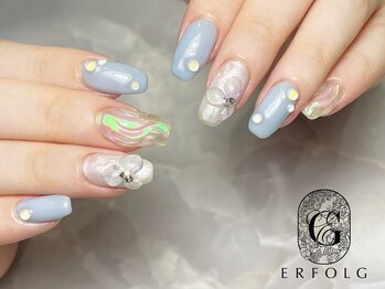 エアフォルク 銀座(ERFOLG)/紫陽花×ニュアンスデザイン
