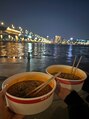 エクシアホワイトニング 稲沢店&nbsp;韓国でずっと行きたかった漢江ラーメン♪景色最高でした！