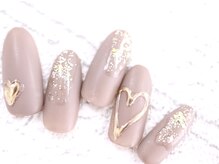 ネイルサロン ドルチェネイル 柏店(Dolce.Nail)/ミラーハート☆マット仕上げ