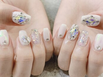 プライズアイリス アイラッシュ 池袋東口店(prize Iris eyelash)/キラキラストーンネイル【池袋】