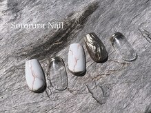 ソロルル ネイル(Sororuru Nail)/大理石ミラーネイル