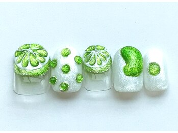 きれい de チュッ 桜ビル店/8月キャンペーンネイル フルーツ