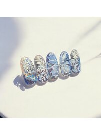 Hand　定額ネイルC 雪の結晶