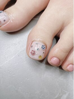 ビーズ(Bead's)の写真/【初回フットワンカラー￥6,380→￥5,480】パラジェル可◎ハンドネイルができない方でも足元からキレイに♪