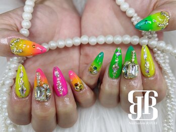 ネイルサロンレイアス(RAYAS)/ネオンカラー夏ネイル