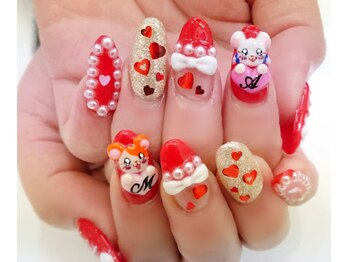 ネイルサロン ネイルズゴーゴー 渋谷店(NAILSGOGO)/ハム太郎 3dネイル 渋谷