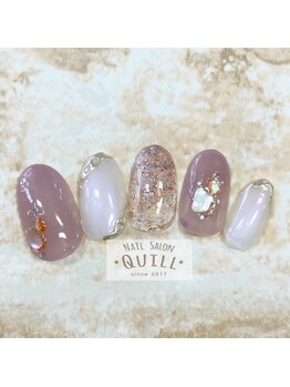 ネイルサロン クイル(QUILL)/8月シースルー(1)