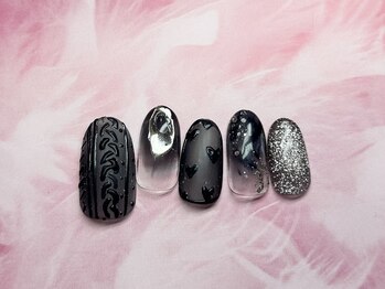 アルク バイ ネオリーブ 荻窪店(arc by neolive)/11月定額/ブラックネイル