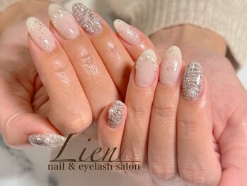 リアン(Lien)/ホワイトツイードネイル