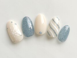 冬　雪　フラッシュラメ 結晶