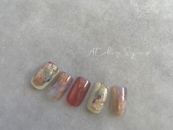 アトリエシロップネイル(Atelier Syrup nail)/たっぷりデザインコース¥7000