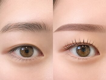 グラマラス アンジェアイ フレスポ富沢店(glamourous×ange eye)/似合わせまつげパーマ×眉毛