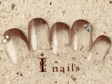 アイネイルズ 町田店(I nails)/クリア変形細フレンチ 8480円