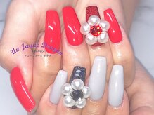 アン ジョーヌドラゴ/【ロングネイル】パールフラワー